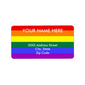 Rainbow Pride Flag Etiket (Voorkant)