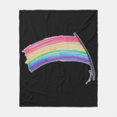 Rainbow Pride Flag Fleece Deken (Voorkant)