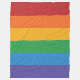 Rainbow Pride Flag Fleece Deken