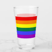Rainbow Pride Flag Glas (Voorkant)