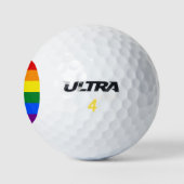 Rainbow Pride Flag Golfballen (Logo)