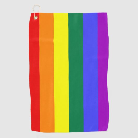 Rainbow Pride Flag Golfhanddoek (Voorkant)