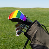 Rainbow Pride Flag Golfheadcover (Insitu)