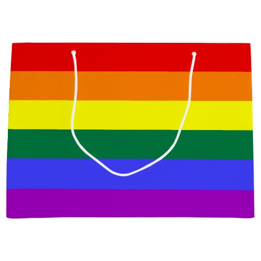 Rainbow Pride Flag Groot Cadeauzakje (Voorkant)
