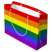 Rainbow Pride Flag Groot Cadeauzakje (Achterkant Gekanteld)