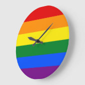 Rainbow Pride Flag Grote Klok (Hoek)