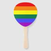 Rainbow Pride Flag Handwaaier (Voorkant)