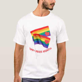 Rainbow Pride Flag Heart Love T-shirt