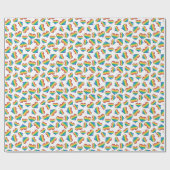 Rainbow Pride Flag Hearts Wrapping Paper Cadeaupapier (Vlak)