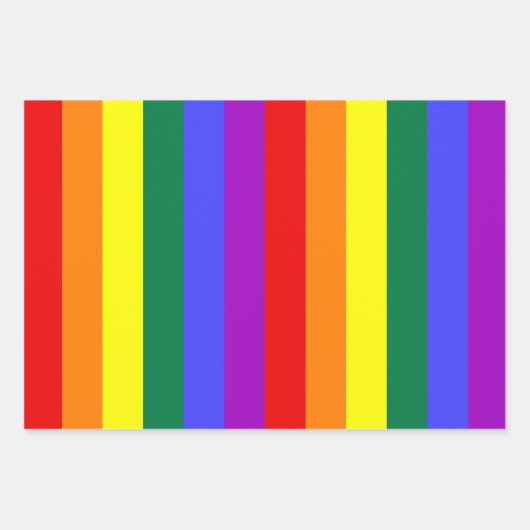 Rainbow Pride Flag Inpakpapier Vel (Voorkant 2)