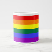 Rainbow Pride Flag Jumbo Mok (Voorkant)