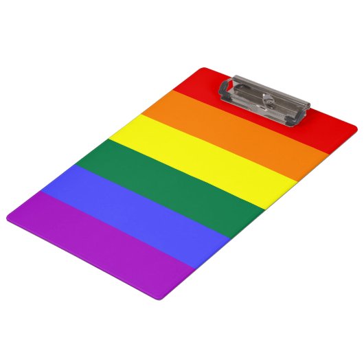 Rainbow Pride Flag Klembord (Gekanteld)