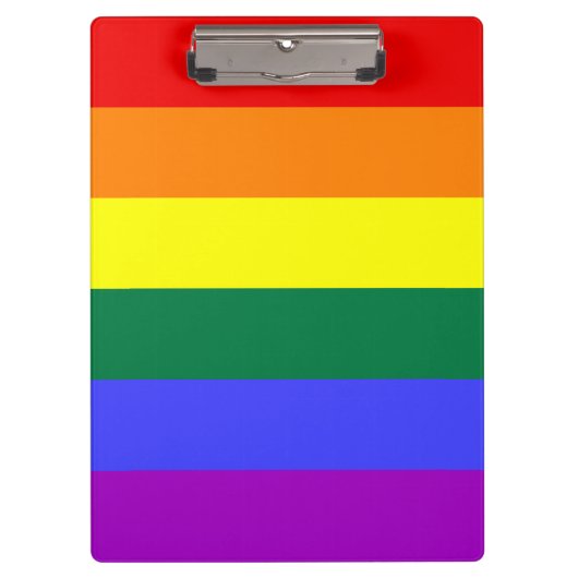Rainbow Pride Flag Klembord (Voorkant)