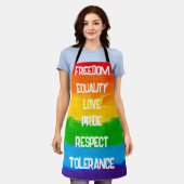 Rainbow Pride Flag LGBT Schort – Kleurrijke Gay (Gedragen)