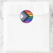 Rainbow Pride Flag LGBTQ+ Ronde Sticker (Tas)