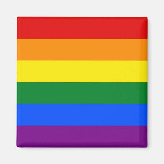 Rainbow Pride Flag Magnet (Voorkant)