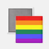 Rainbow Pride Flag Magnet (Voorkant / Achterkant)