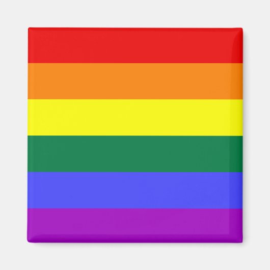 Rainbow Pride Flag Magnet (Voorkant)