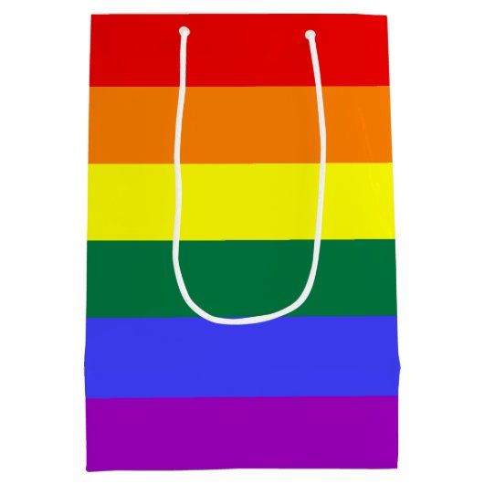 Rainbow Pride Flag Medium Cadeauzakje (Achterkant)