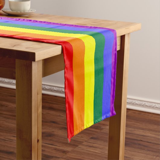 Rainbow Pride Flag Medium Tafelloper (Voorbeeld)