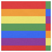Rainbow Pride Flag Patroon Geometrisch Stof (Close Up)