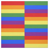 Rainbow Pride Flag Patroon Geometrisch Stof (Swatch)