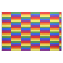 Rainbow Pride Flag Patroon Geometrisch Stof