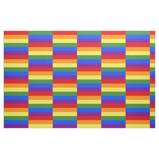 Rainbow Pride Flag Patroon Geometrisch Stof (Fat Quarter)
