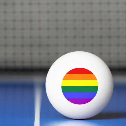Rainbow Pride Flag Pingpongbal (Net)