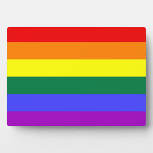 Rainbow Pride Flag Plaque Fotoplaat