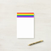 Rainbow Pride Flag Post-it® Notes (Op bureau)