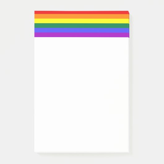 Rainbow Pride Flag Post-it® Notes (Voorkant)