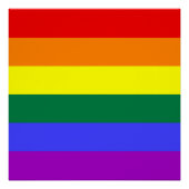 Rainbow Pride Flag Poster (Voorkant)