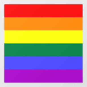 Rainbow Pride Flag Raamsticker