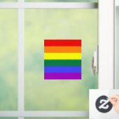 Rainbow Pride Flag Raamsticker (Huis)