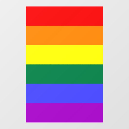 Rainbow Pride Flag Raamsticker (Vel)