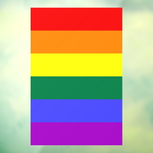 Rainbow Pride Flag  Raamsticker (Vel 3)