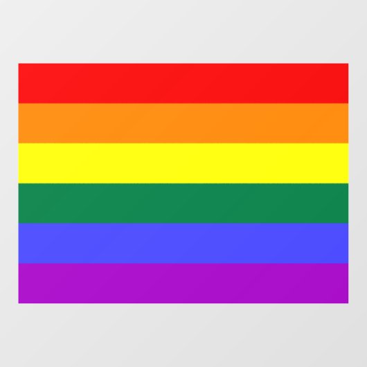 Rainbow Pride Flag Raamsticker (Vel)