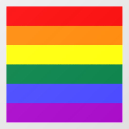 Rainbow Pride Flag Raamsticker (Vel)