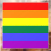 Rainbow Pride Flag Raamsticker (Vel 2)