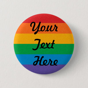 Rainbow Pride Flag Ronde Button 5,7 Cm
