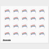Rainbow Pride Flag Ronde Sticker (Vel)