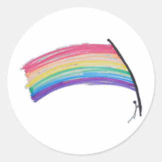 Rainbow Pride Flag Ronde Sticker
