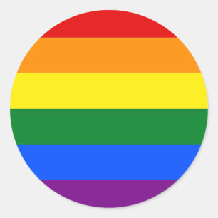 Rainbow Pride Flag Ronde Sticker