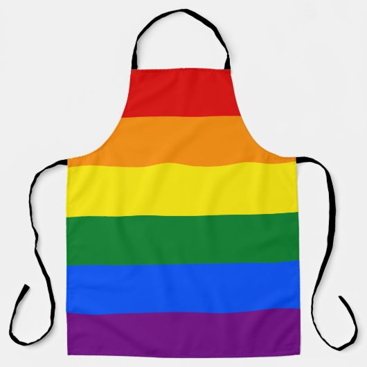 Rainbow Pride Flag Schort (Voorkant)