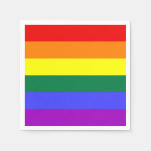 Rainbow Pride Flag Servetten