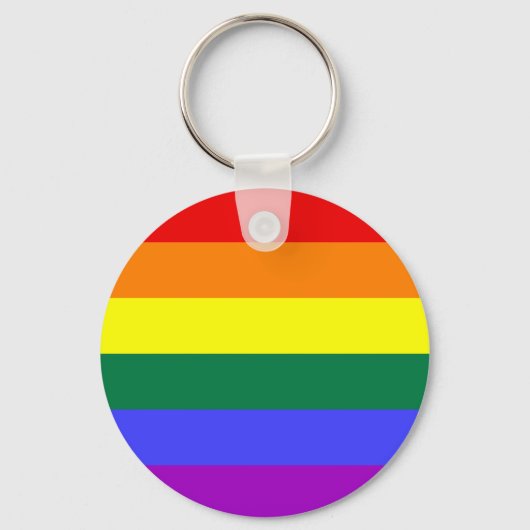 Rainbow Pride Flag Sleutelhanger (Voorkant)