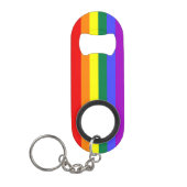 Rainbow Pride Flag Sleutelhanger Flessenopener (Voorkant)