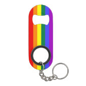 Rainbow Pride Flag Sleutelhanger Flessenopener (Achterkant)