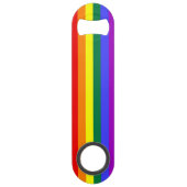 Rainbow Pride Flag Speed Flessenopener (Achterkant)